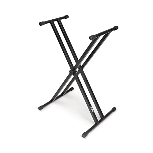 On-Stage KS7191 Classic Double-X Keyboard Stand,Black
