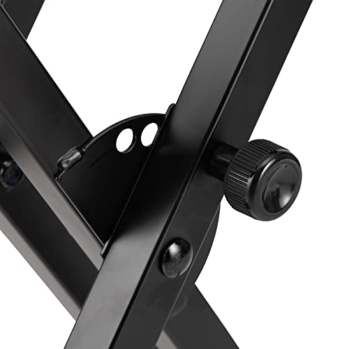 On-Stage KS7191 Classic Double-X Keyboard Stand,Black