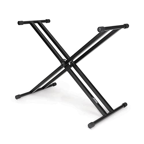 On-Stage KS7191 Classic Double-X Keyboard Stand,Black