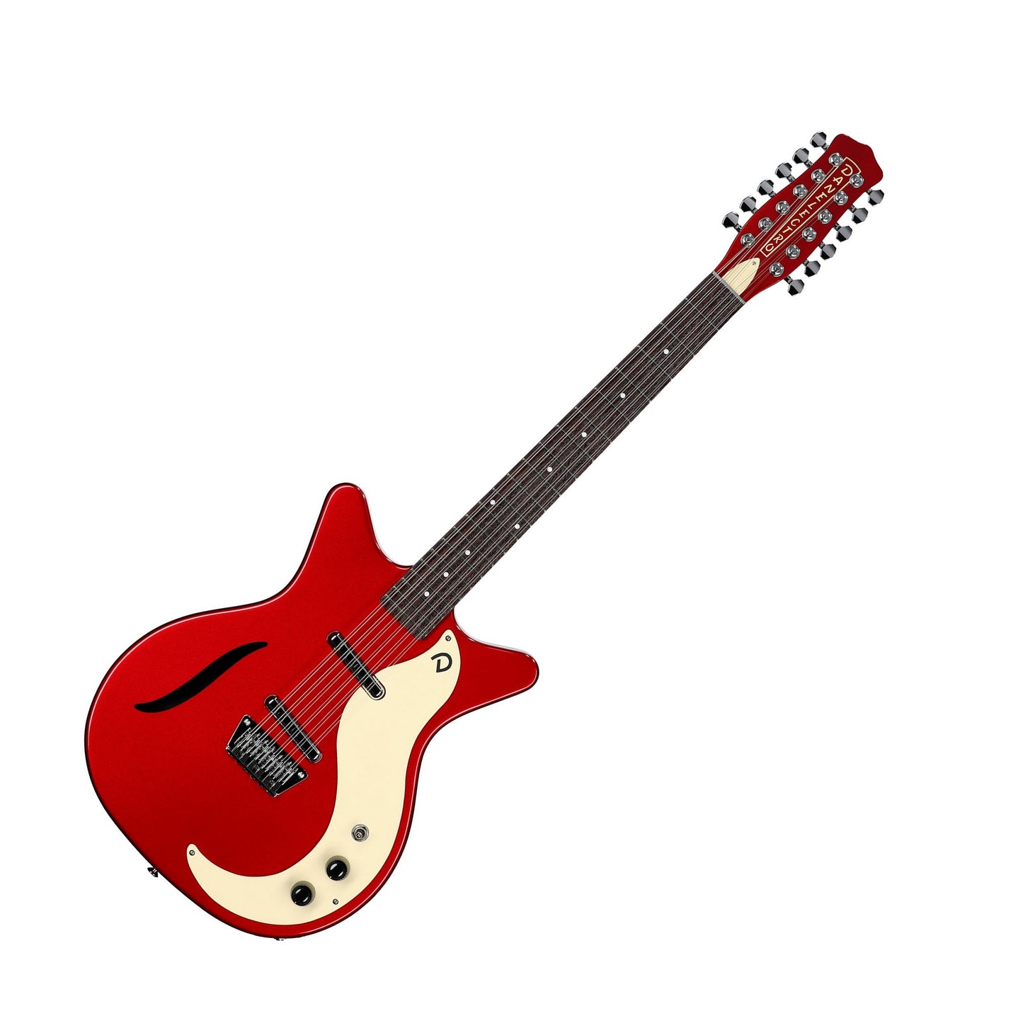 Danelectro 12SDC 12-String Electric Guitar, Red Metallic