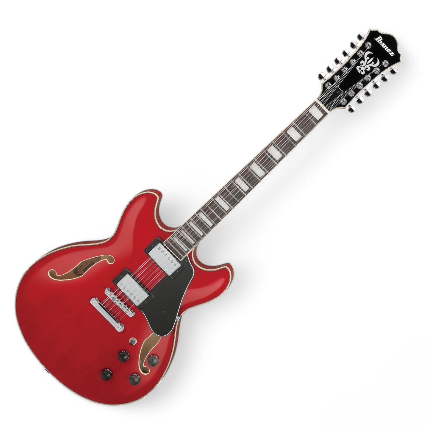 Ibanez Artcore AS7312 Semi-Hollow 12-String - Transparent Cherry Red