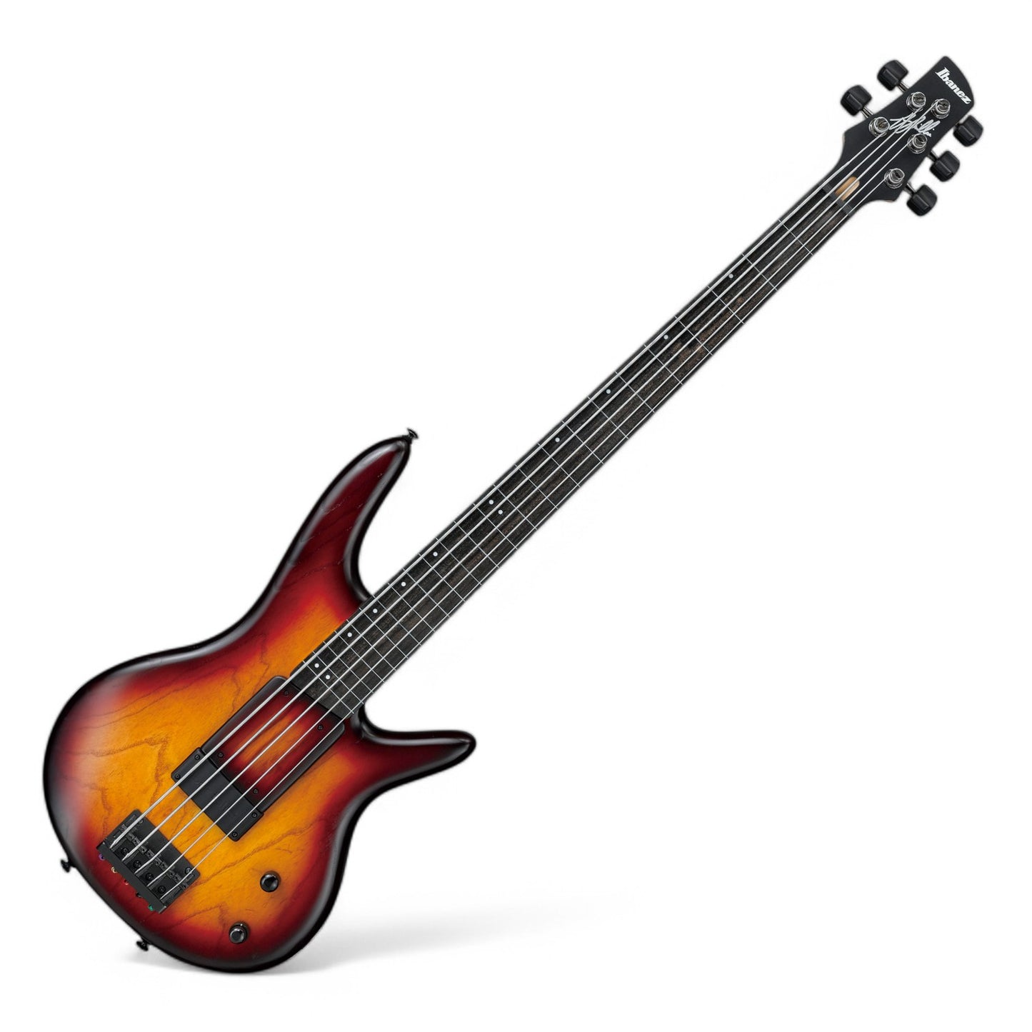 Ibanez Gary Willis Signature GWB205 5-String Fretless (Lined) Bass Guitar - Tequila Sunrise Flat