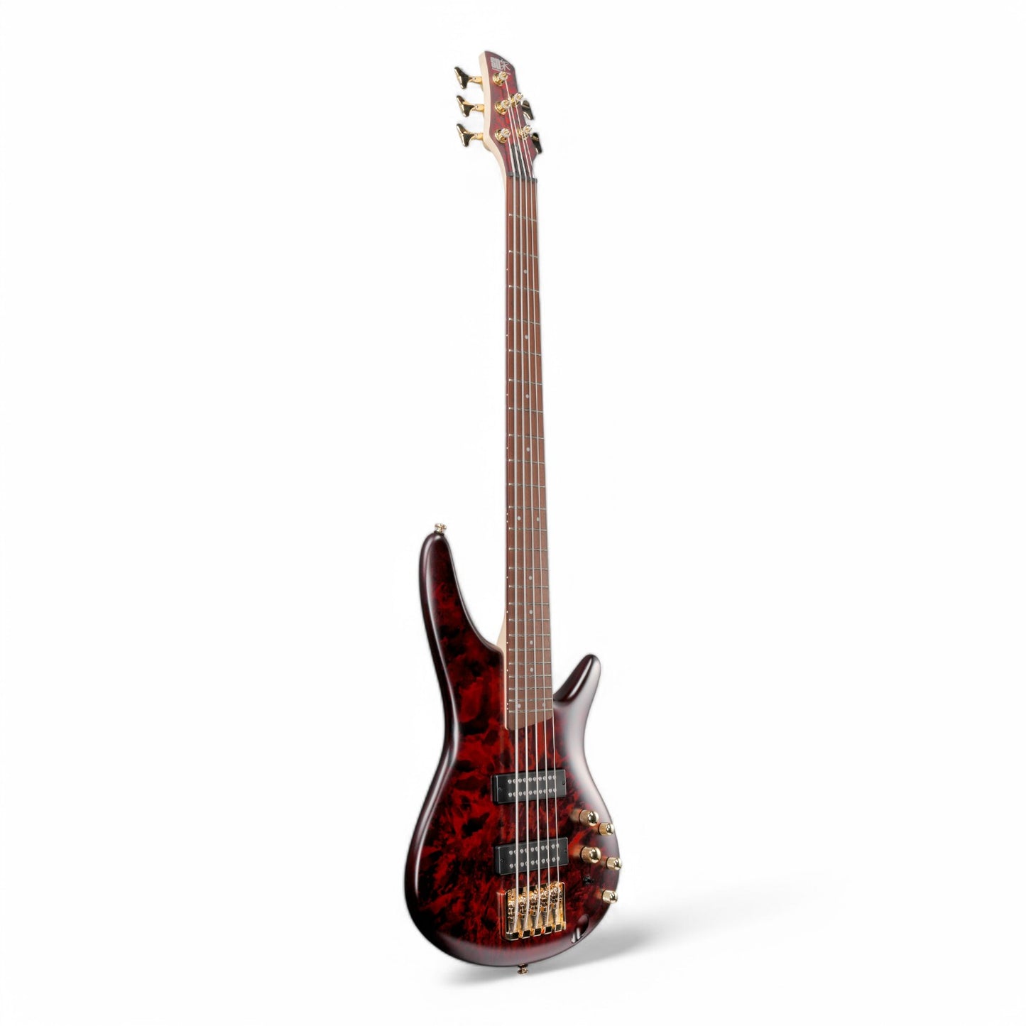 Ibanez SR305EDX Standard 5-String Electric Bass Guitar with PowerSpan Dual Coil Pickups (Wine Red Frozen Matte)