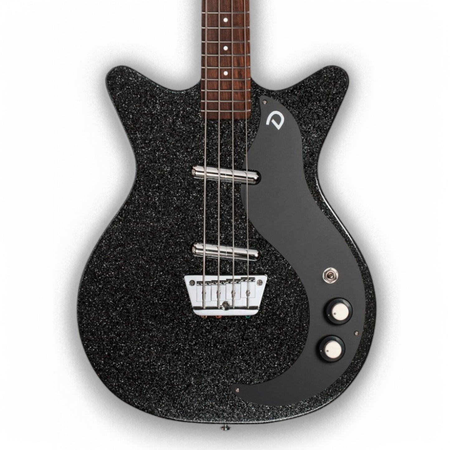 Danelectro 59DC Short Scale Bass, Black Metalflake