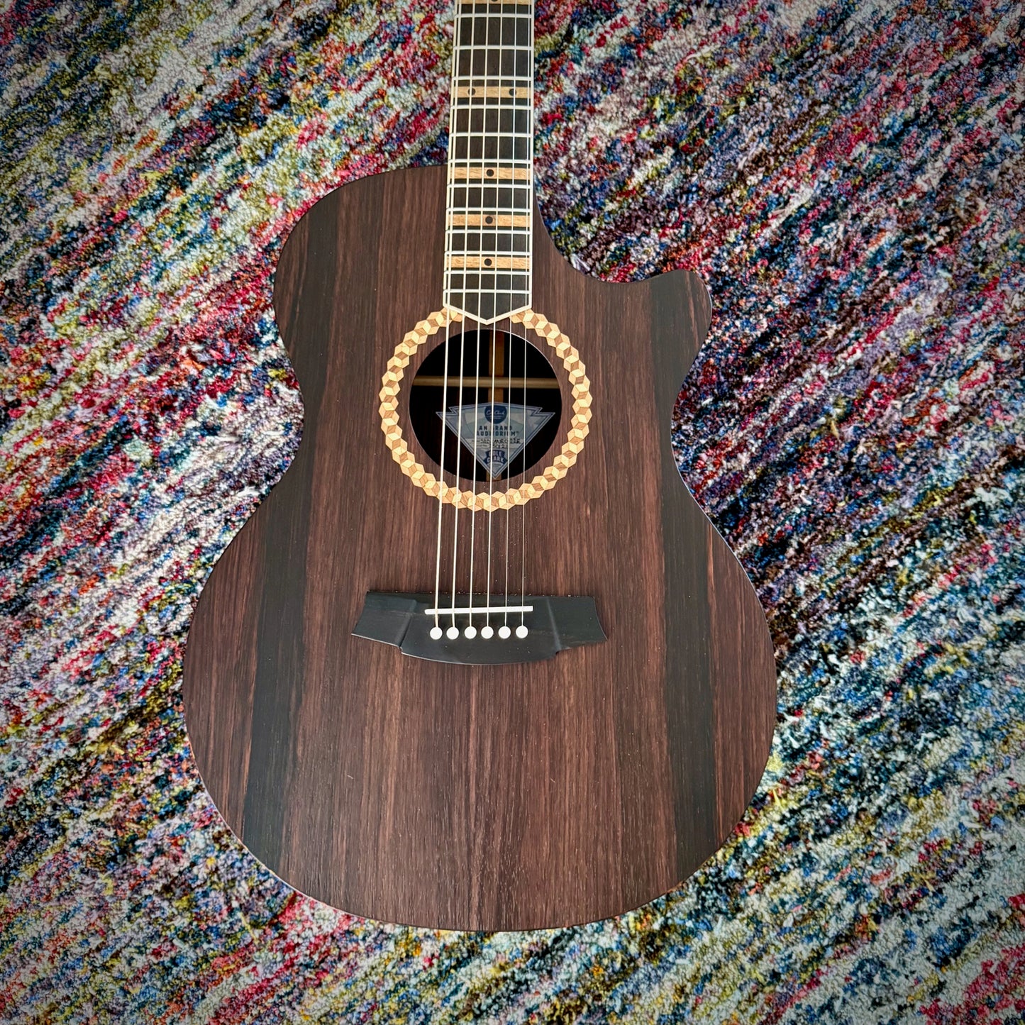 Cole Clark Studio Recording Deluxe Grand Auditorium, Rosewood Face Back & Sides, Ebony Fretboard & Bridge (CCSRDLXANEC-RRE)