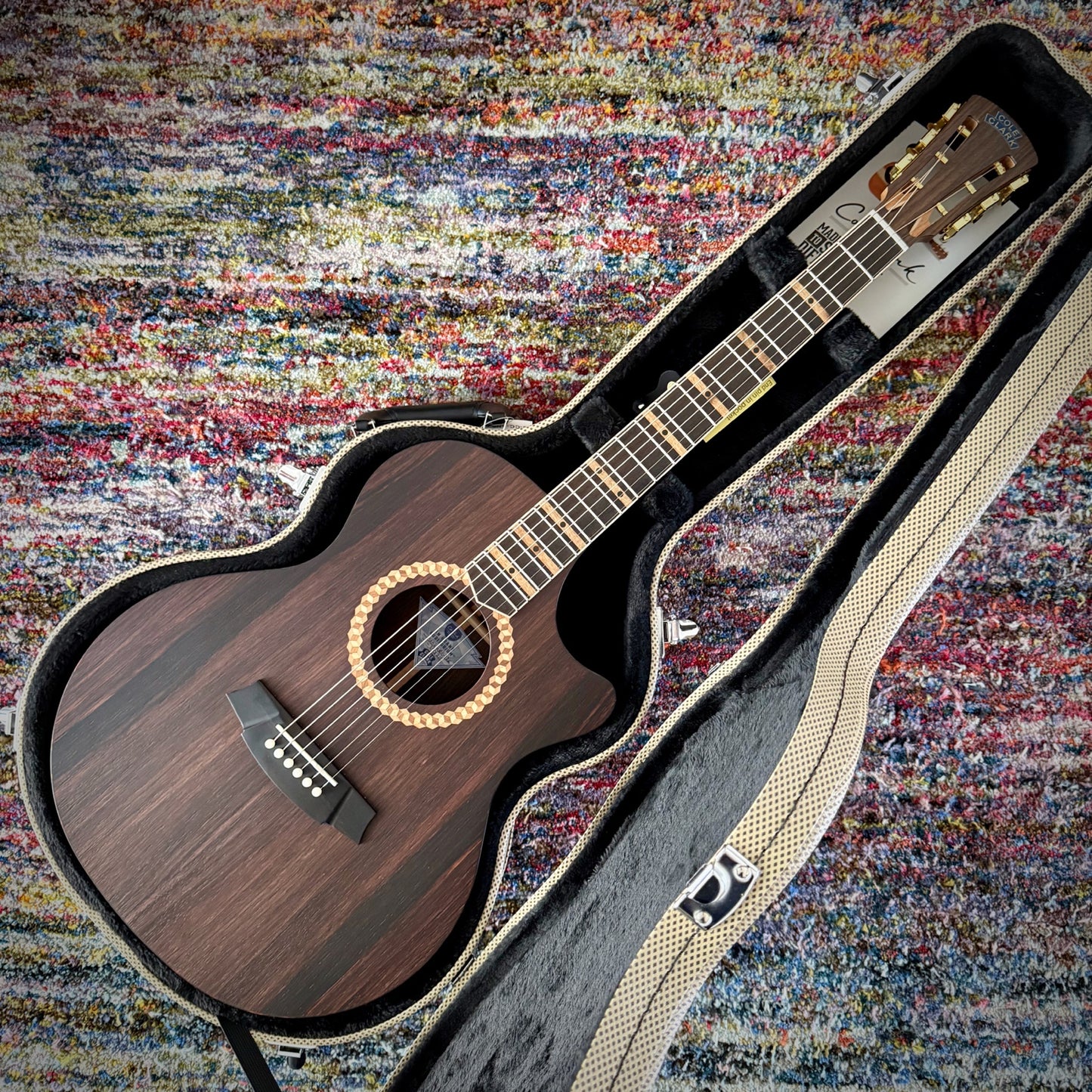 Cole Clark Studio Recording Deluxe Grand Auditorium, Rosewood Face Back & Sides, Ebony Fretboard & Bridge (CCSRDLXANEC-RRE)