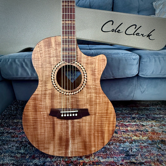 Cole Clark Studio Recording Grand Auditorium, Mastergrade Blackwood Face Back & Sides, Rosewood Fretboard & Bridge (CCSRANMGEC-BLBLR)
