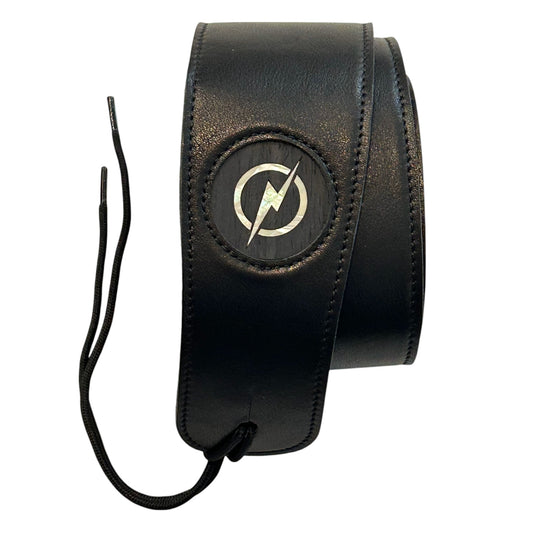 Thalia Black Strap, Ebony Inked Pearl Bolt