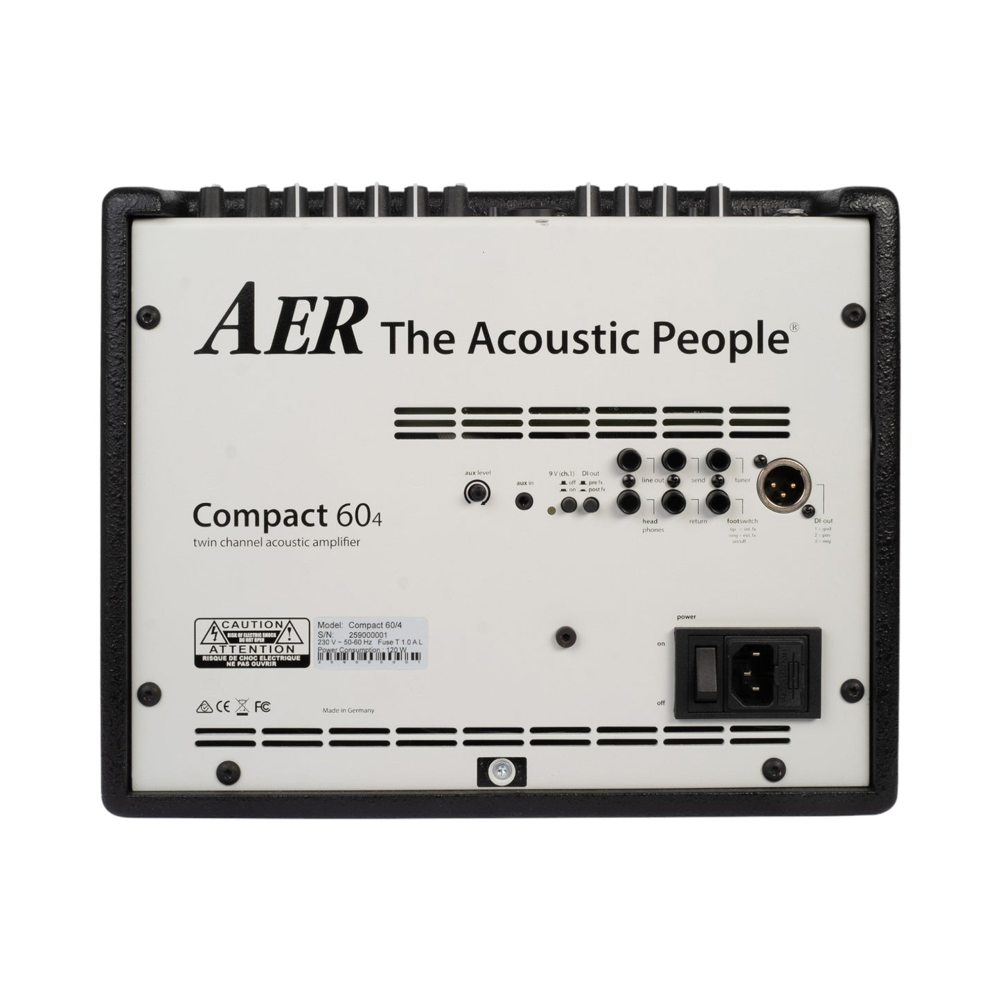 AER COMPACT-60/4-OMH 60W Acoustic Guitar Combo Amp, Stained Oak