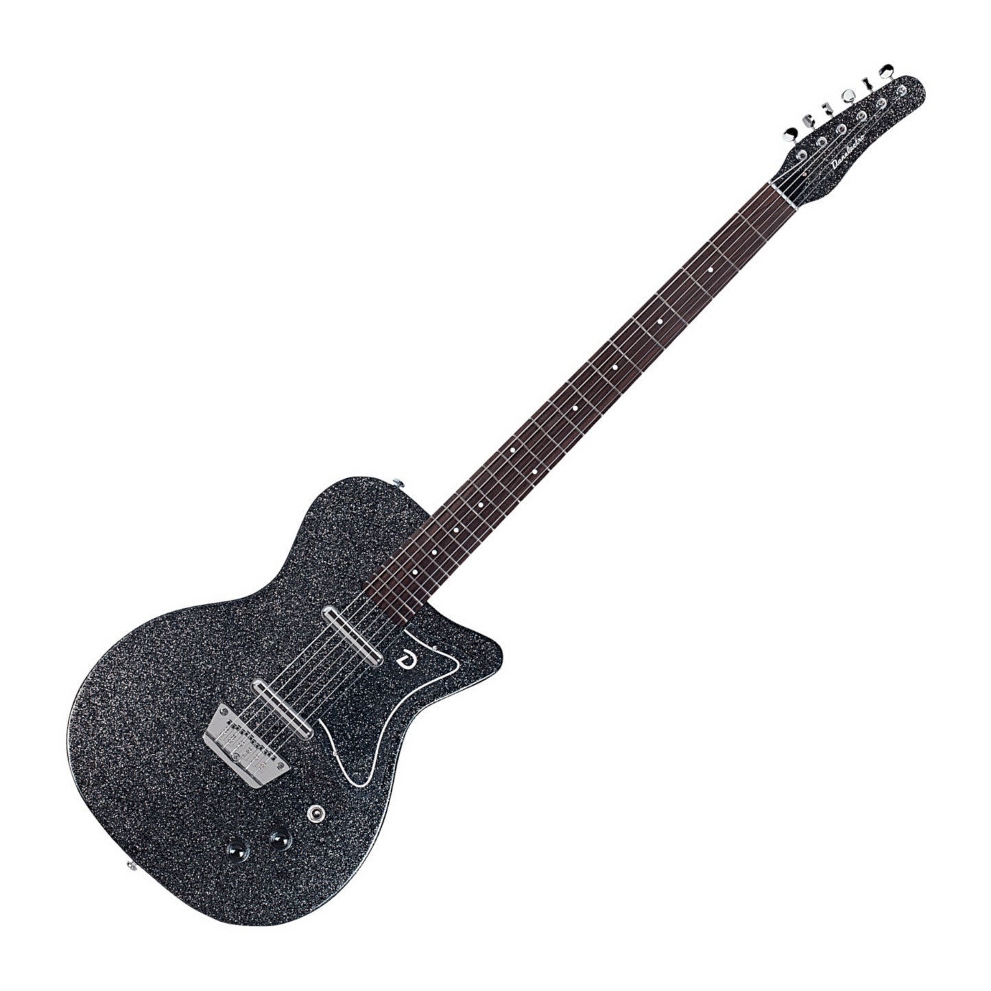 Danelectro 56 Baritone Electric Guitar, Black Metalflake