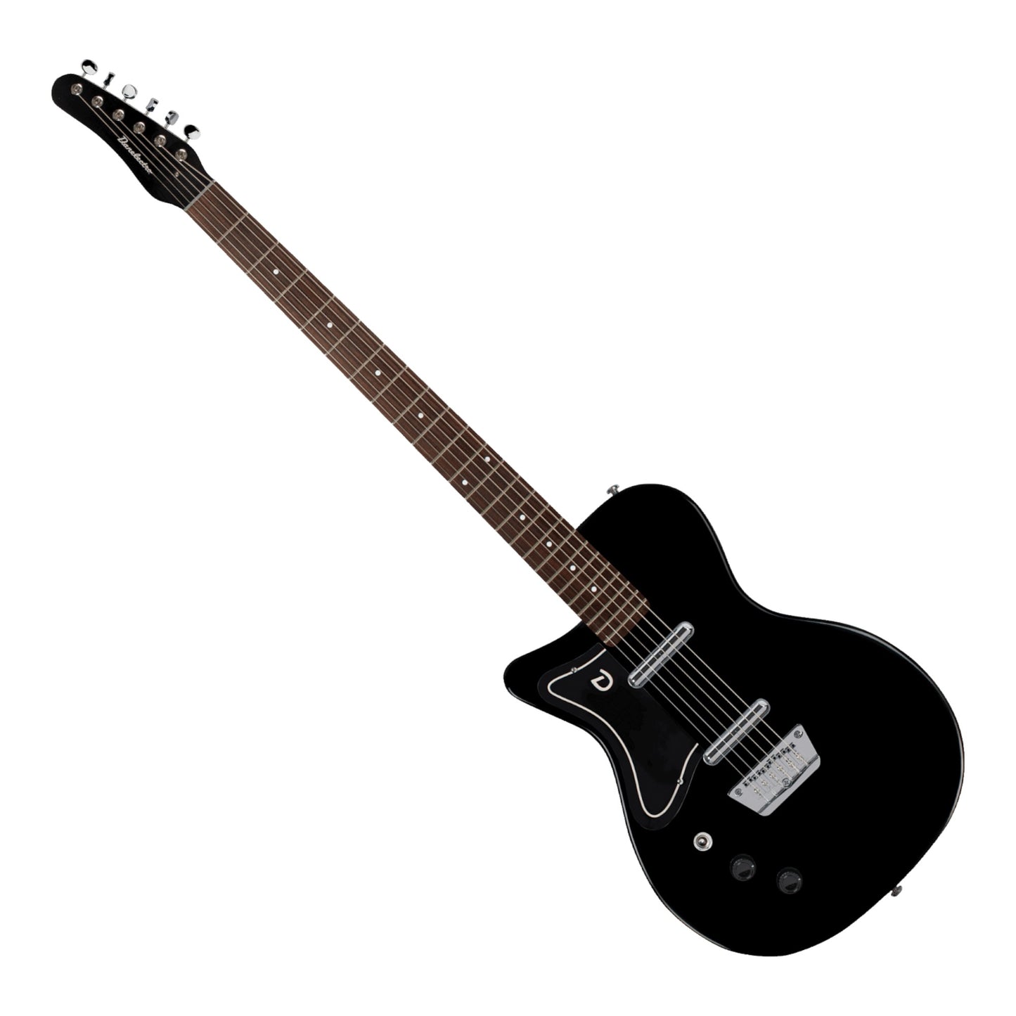 Danelectro 56 Baritone Lefty Electric Guitar, Black