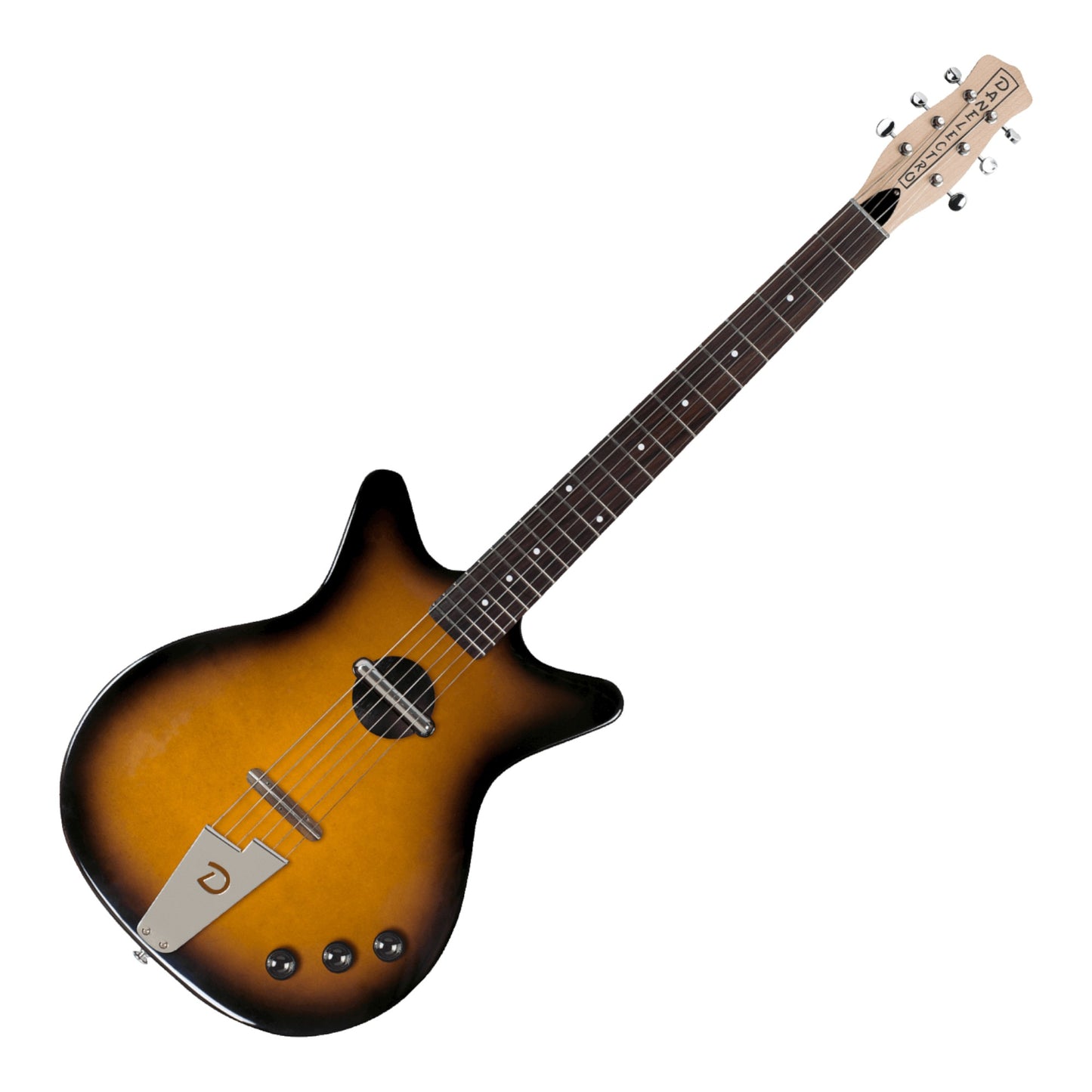Danelectro Convertible Electric Guitar, Tobacco Sunburst