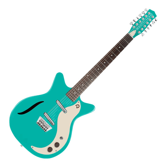 Danelectro 59 Vintage 12 String Electric Guitar, Dark Aqua