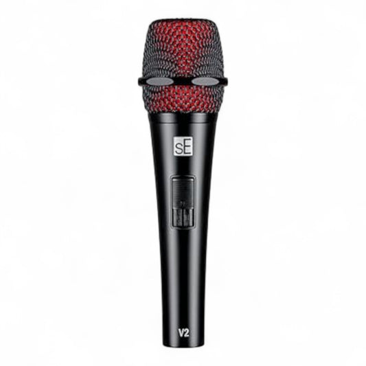 SE Electronics V2-SW-XLR Supercardioid Dynamic Handheld Microphone with On/Off Switch (Includes 15 ft  XLR Cable)