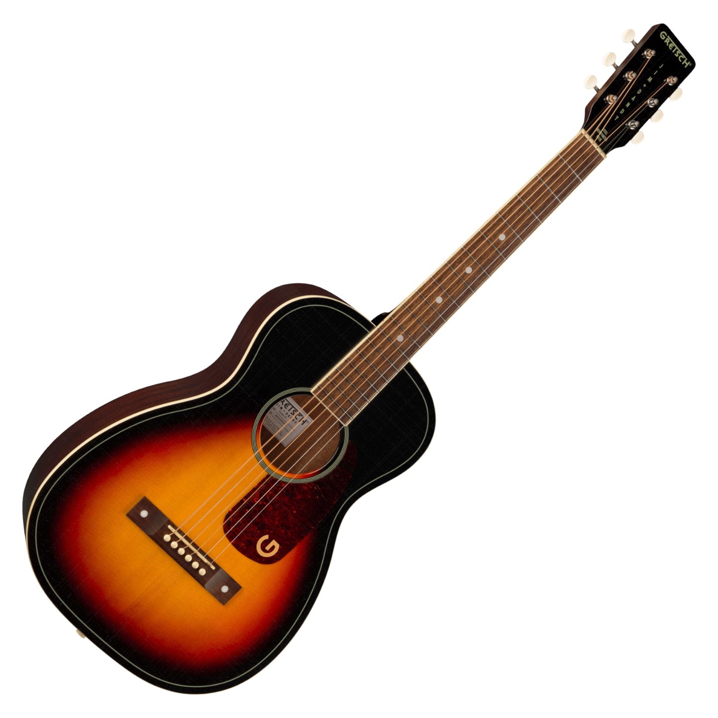 Gretsch Jim Dandy Parlor LTD Solid Top Acoustic Guitar, Walnut Fingerboard, Heritage Burst