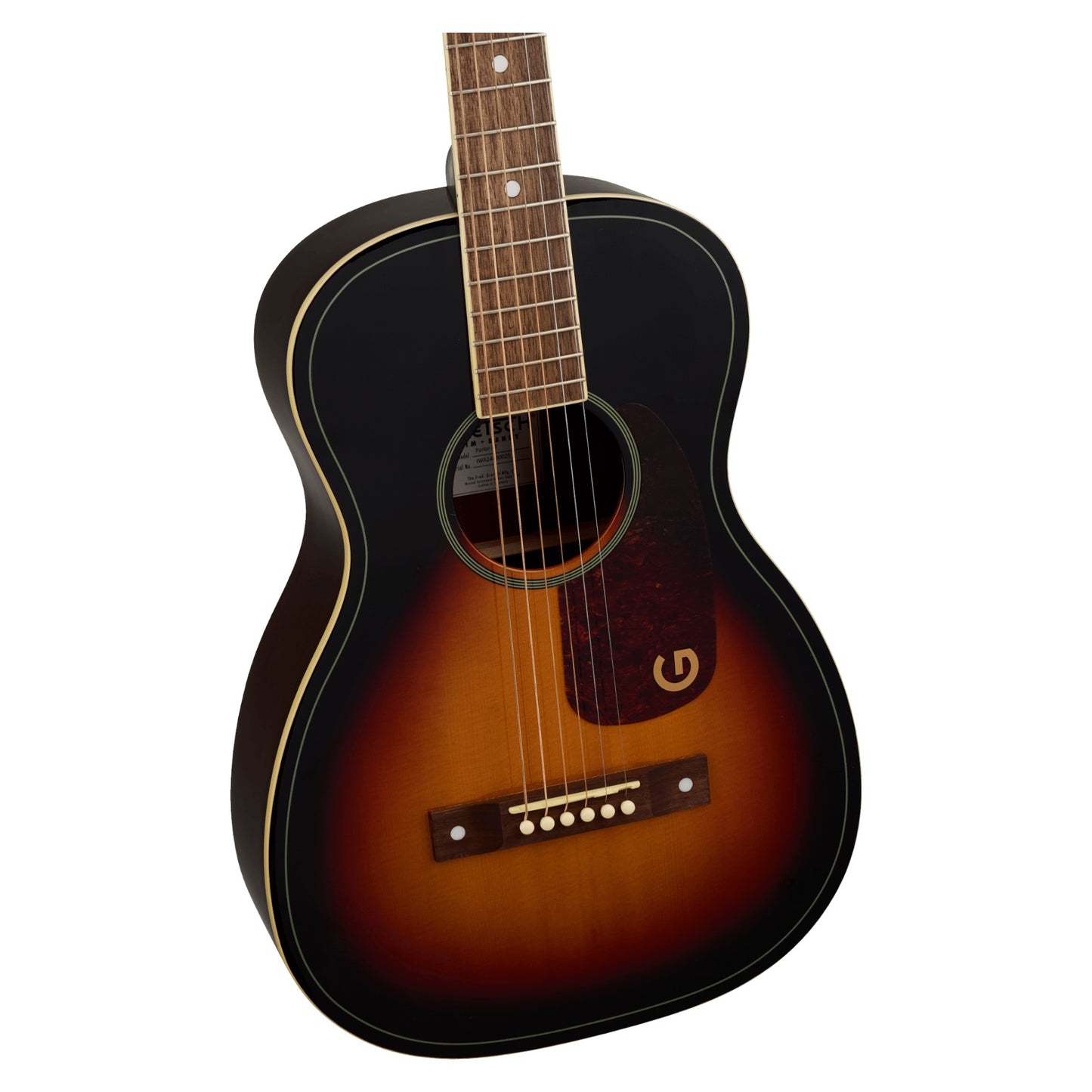 Gretsch Jim Dandy Parlor LTD Solid Top Acoustic Guitar, Walnut Fingerboard, Heritage Burst