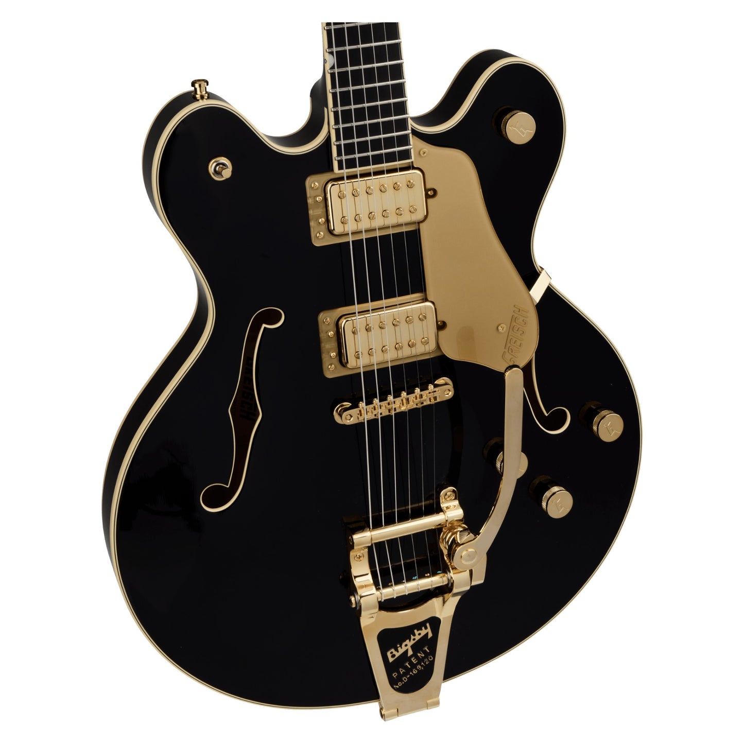 Gretsch Broadkaster LX Center Block Electric Guitar w/Bigsby, Ebony Fingerboard, Black
