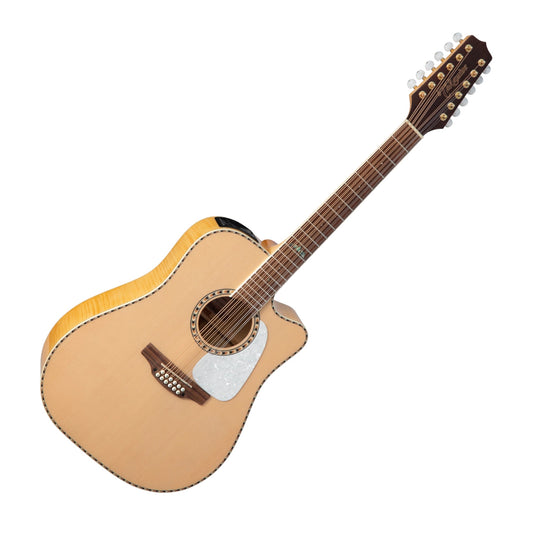 Takamine GD74CE-12U 12-String Acoustic-Electric Guitar w/Gig Bag, Natural