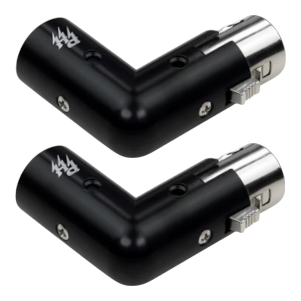 Pig Hog PA-XMRTXF Right Angle XLR Adapter, 2 Pack