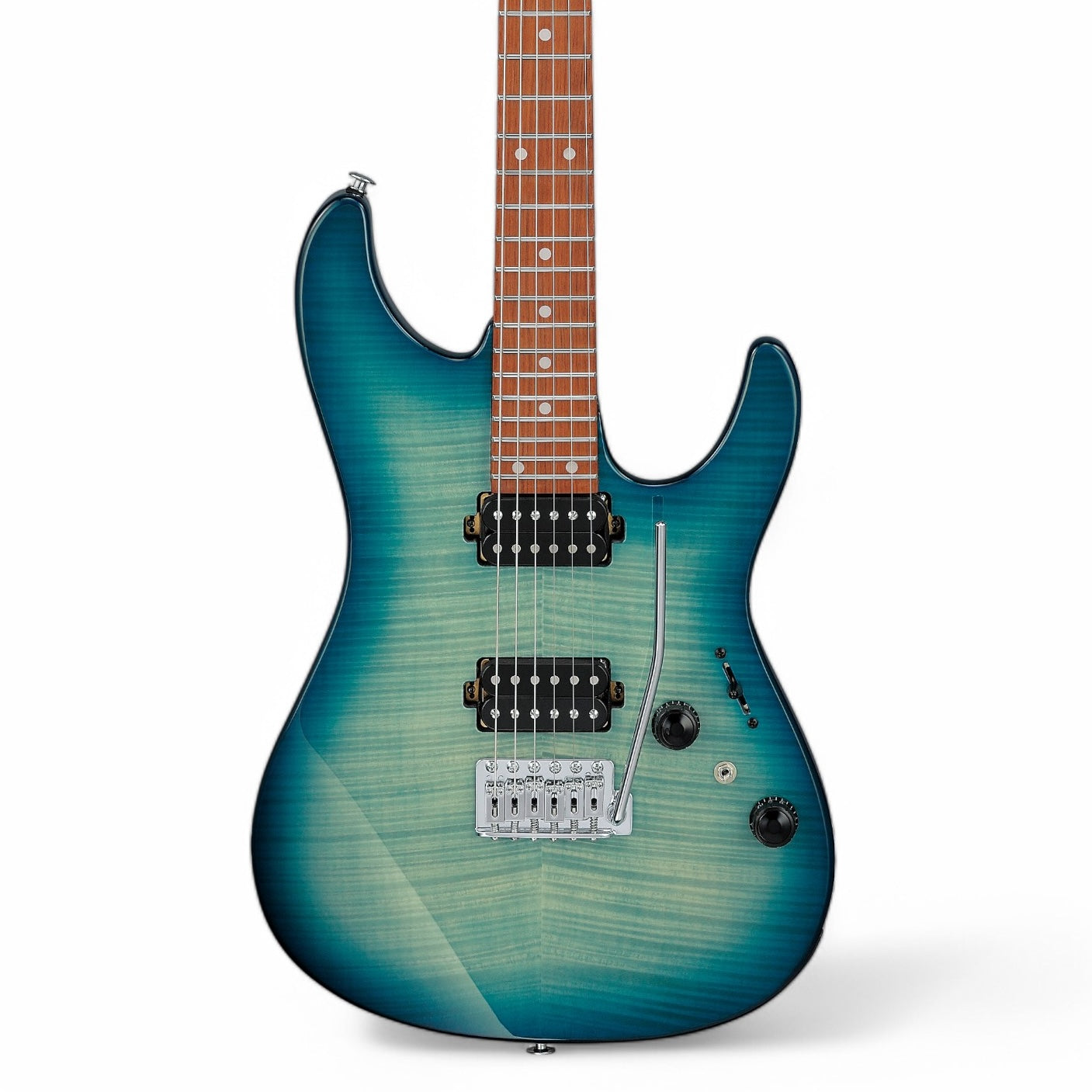 Ibanez (AZ24S1FTXB) AZ Standard Electric Guitar - Transparent Turquoise Burst, Open Box [USED-MINT]