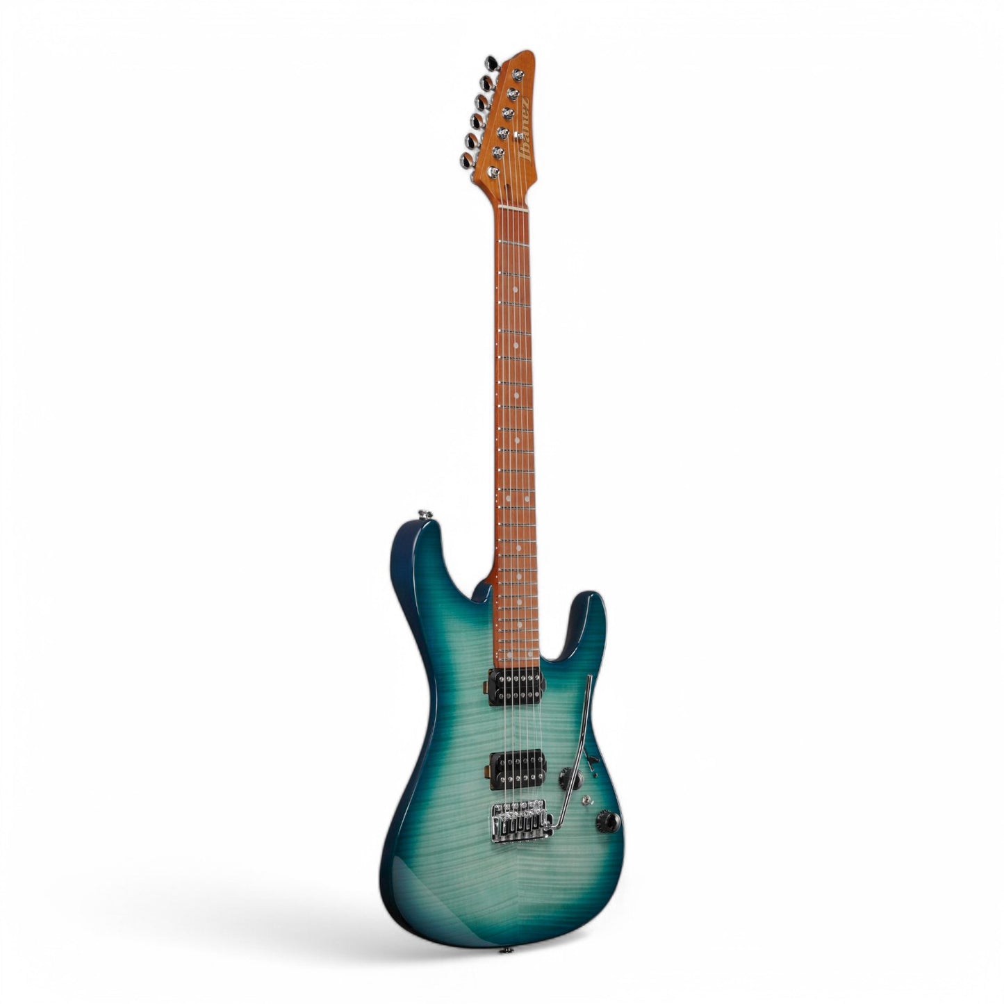 Ibanez (AZ24S1FTXB) AZ Standard Electric Guitar - Transparent Turquoise Burst, Open Box [USED-MINT]