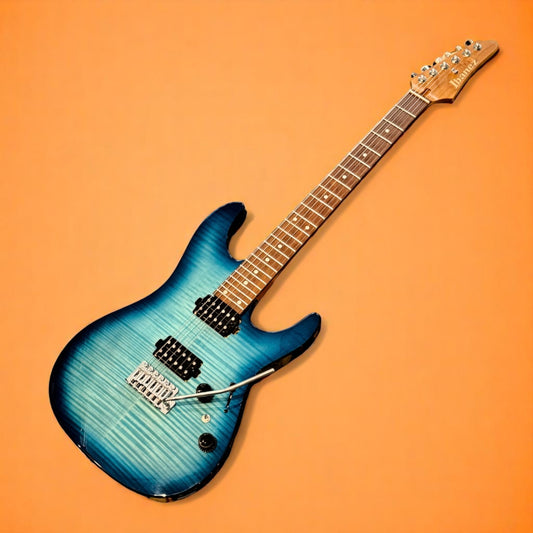 Ibanez (AZ24S1FTXB) AZ Standard Electric Guitar - Transparent Turquoise Burst, Open Box [USED-MINT]