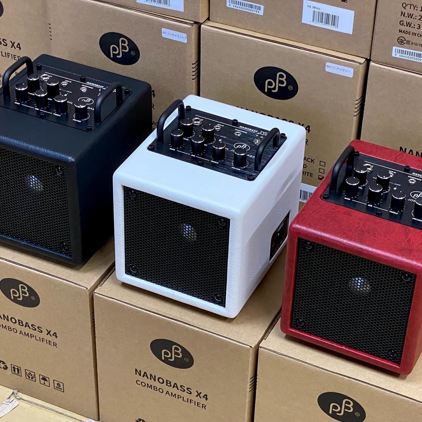 Phil Jones Bass Nano Bass X4 - 35W 1x4" Desktop Combo Amp with Bluetooth, Red, Demo [USED-MINT]