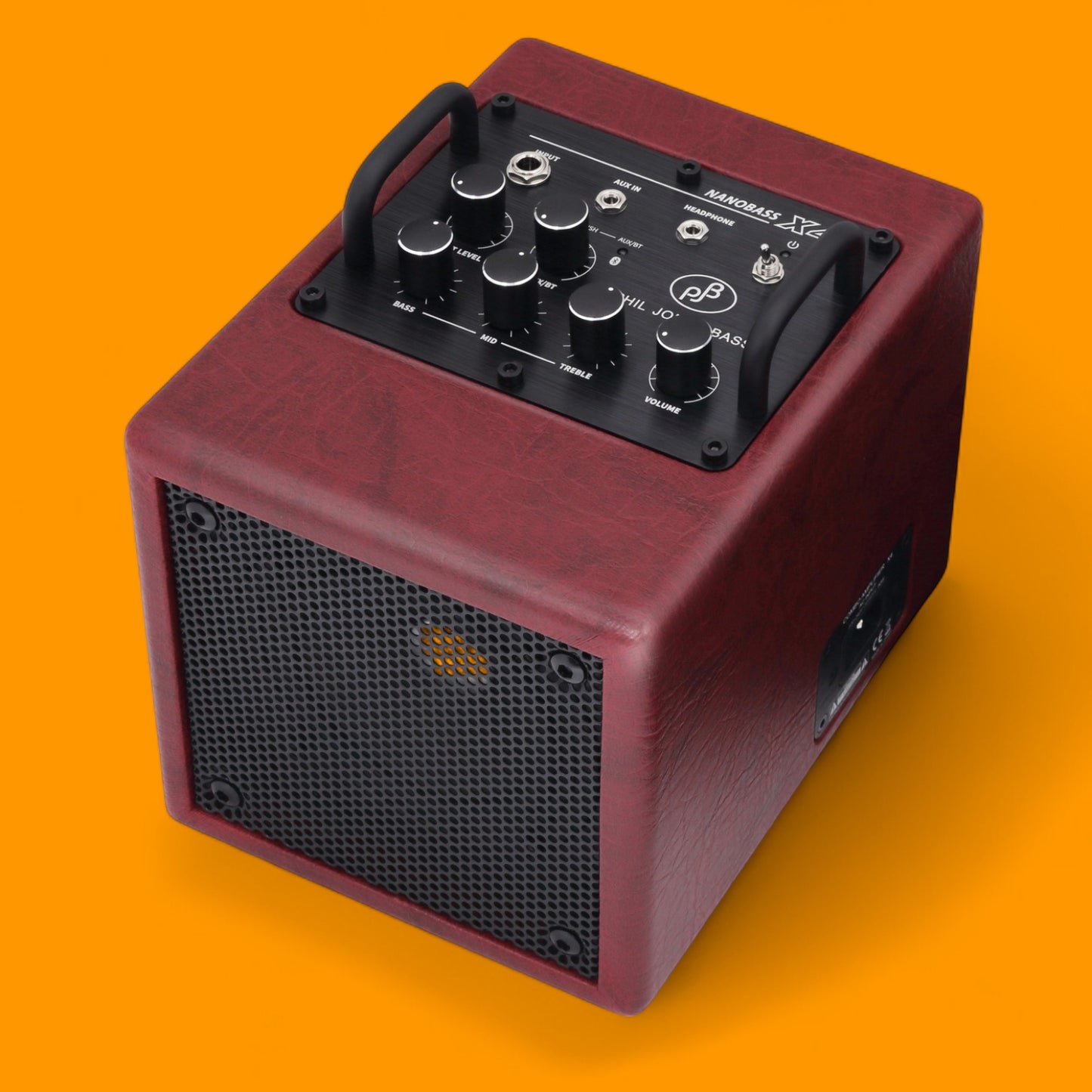 Phil Jones Bass Nano Bass X4 - 35W 1x4" Desktop Combo Amp with Bluetooth, Red, Demo [USED-MINT]