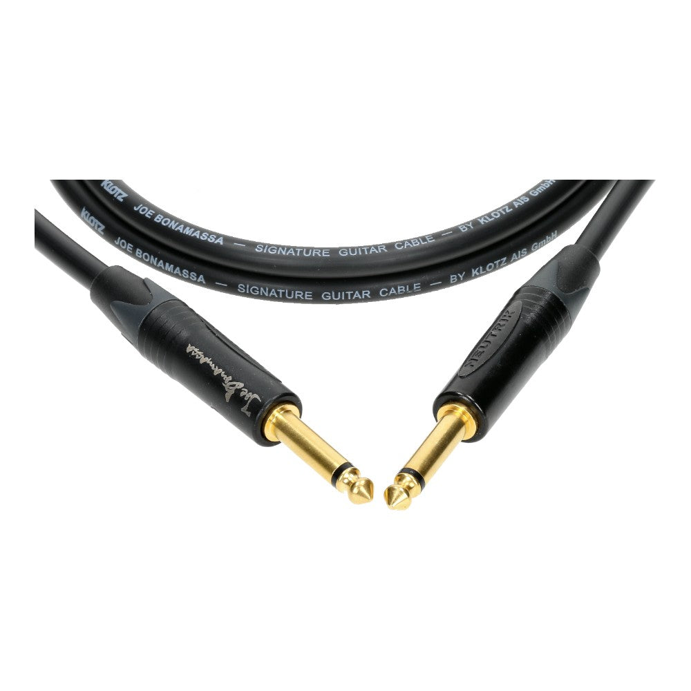 Klotz JBNPP060 Joe Bonamassa Signature Guitar Cable Ultra Low-Capacitance Neutrik 6.0m 20FT, Black, ST-ST