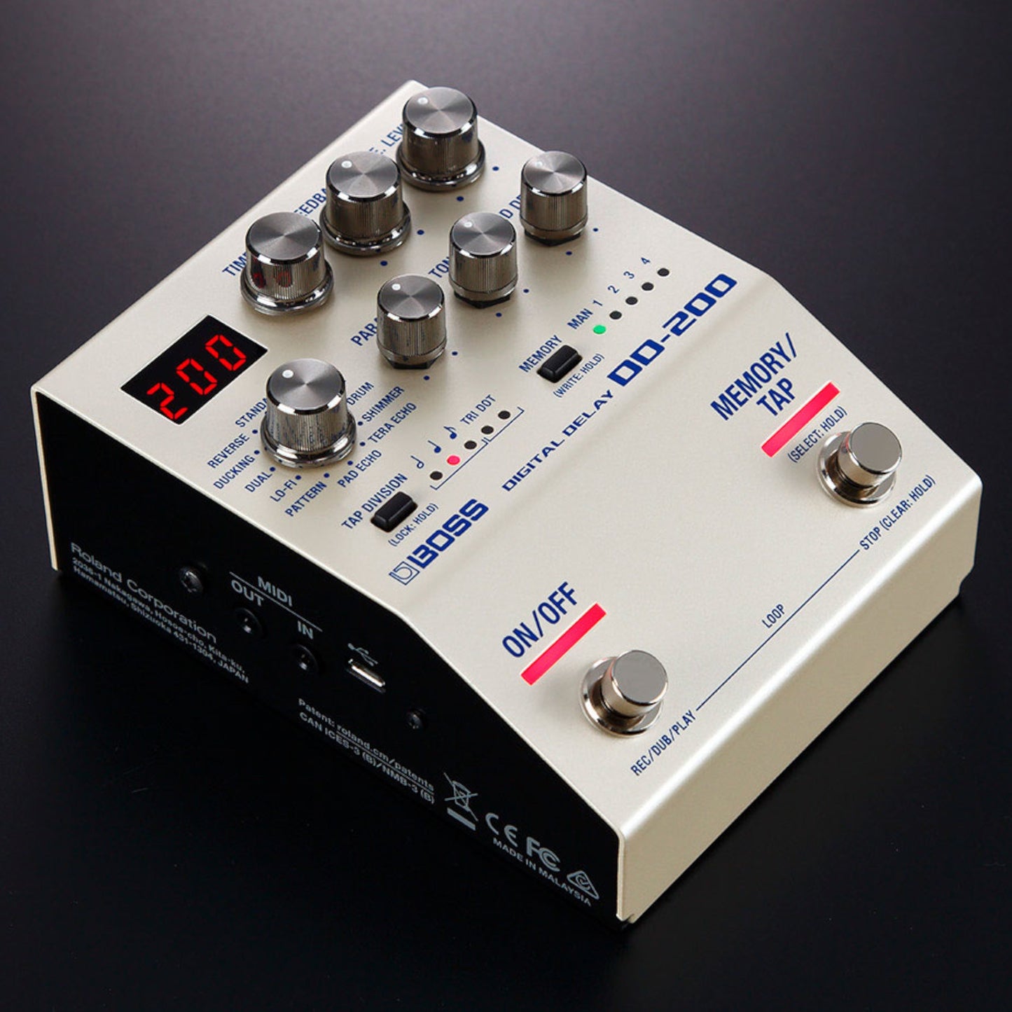 Boss DD-200 Digital Delay Guitar Pedal
