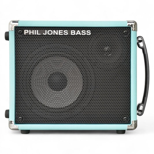 Phil Jones Bass CAB 17 100W 8Ω Speaker Cabinet - 1X7" + 3" Tweeter, Seafoam