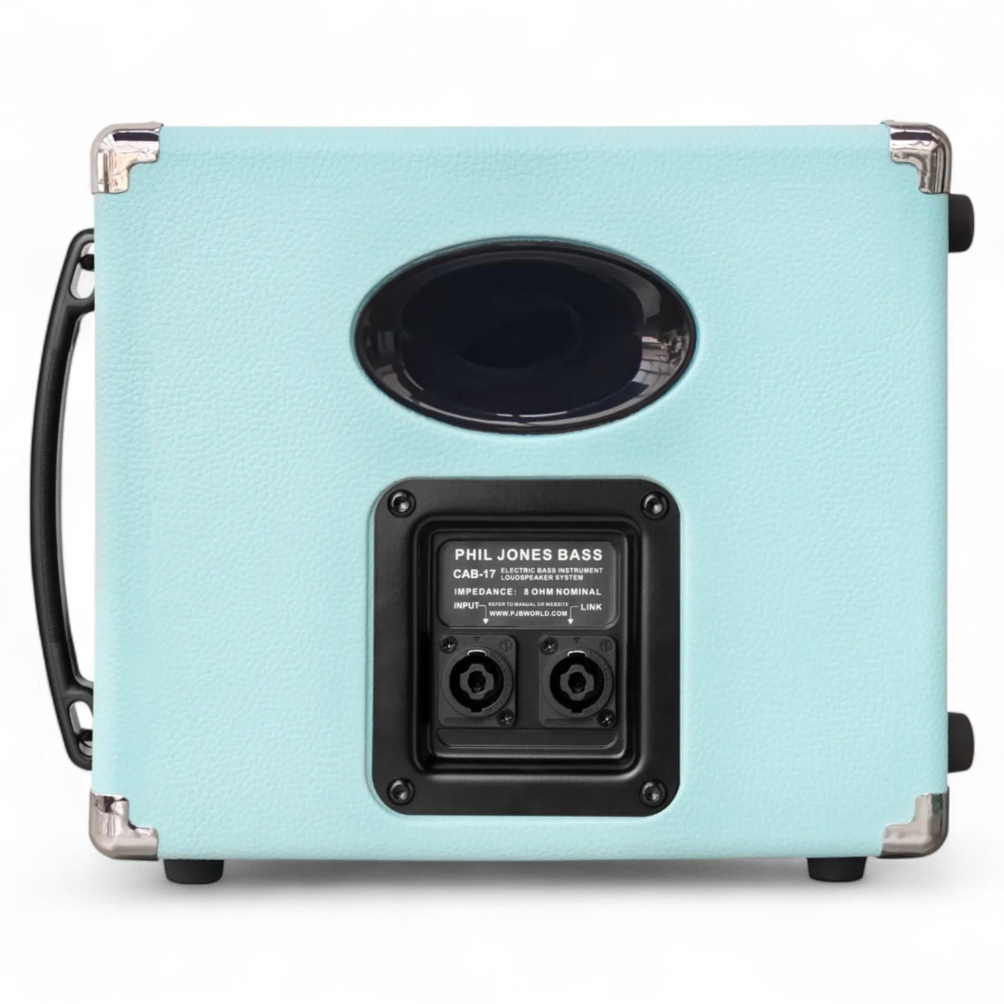 Phil Jones Bass CAB 17 100W 8Ω Speaker Cabinet - 1X7" + 3" Tweeter, Seafoam