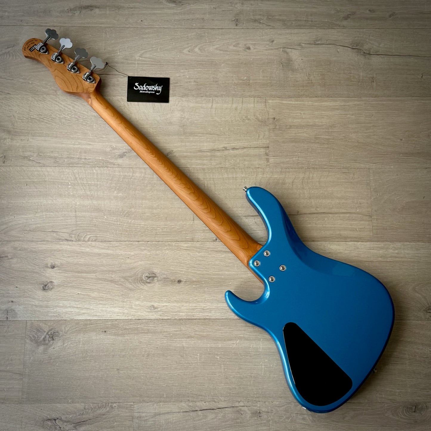 Sadowsky MetroExpress 24-Fret Modern Bass, Morado Fingerboard, 4-String - Solid Ocean Blue Metallic High Polish (2025), SMX24MS4 J2R OKU FR