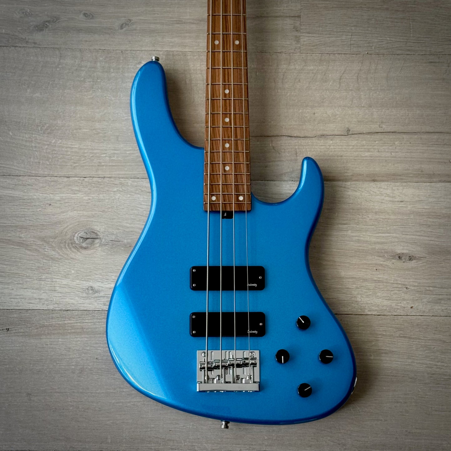 Sadowsky MetroExpress 24-Fret Modern Bass, Morado Fingerboard, 4-String - Solid Ocean Blue Metallic High Polish (2025), SMX24MS4 J2R OKU FR