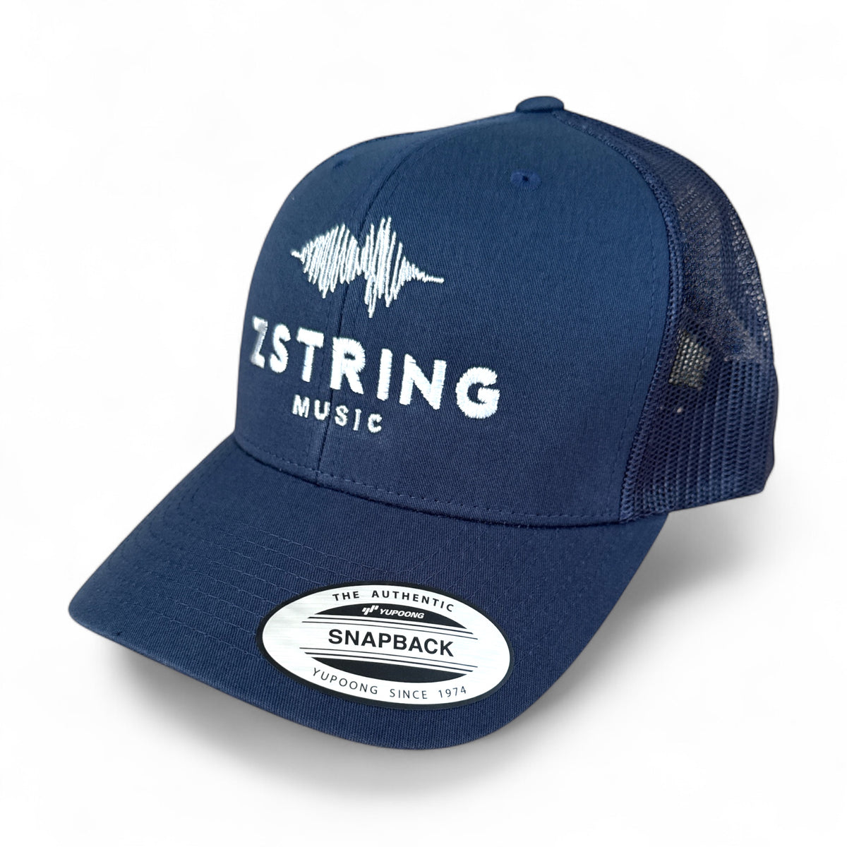 Z String Classic Trucker Hat, Navy/Navy
