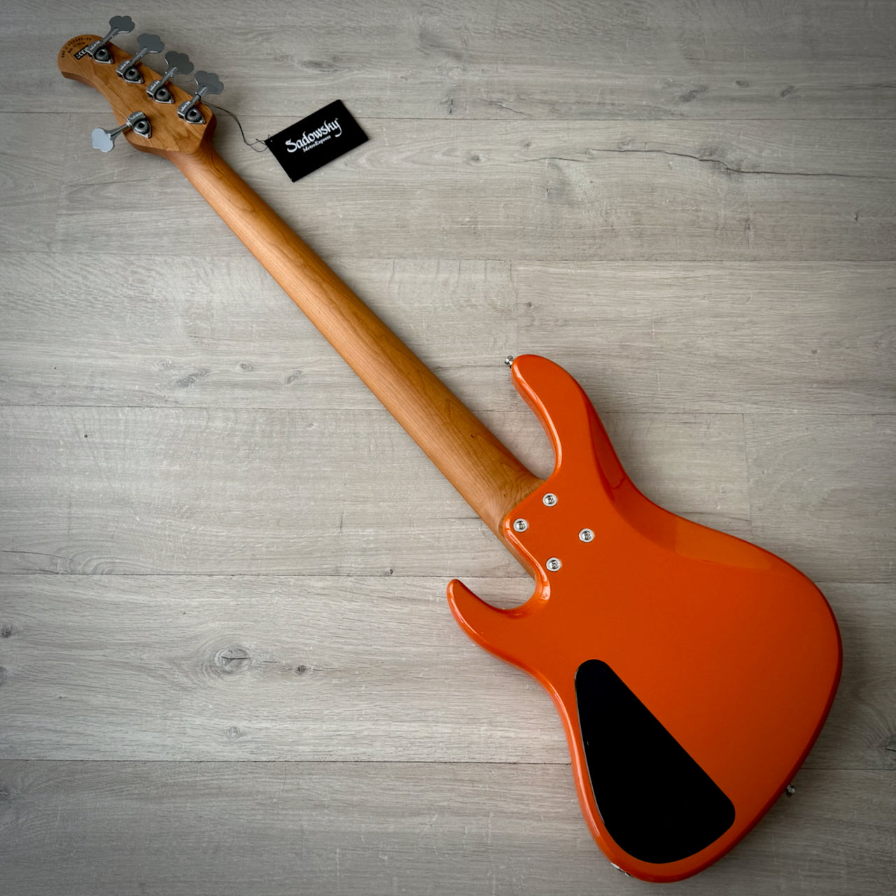 Sadowsky MetroExpress 24-Fret Modern Bass, Roasted Maple Fingerboard, 5-String - Solid Candy Apple Orange Metallic High Polish (2025), SMX24MS5 J1M OKU FR