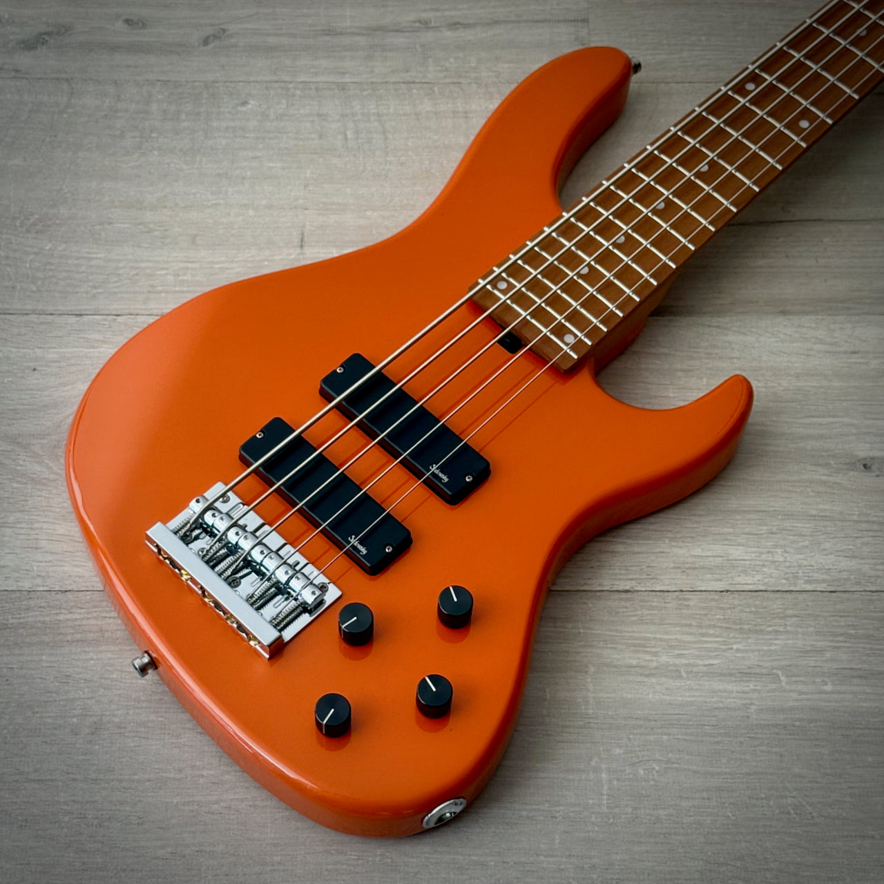 Sadowsky MetroExpress 24-Fret Modern Bass, Roasted Maple Fingerboard, 5-String - Solid Candy Apple Orange Metallic High Polish (2025), SMX24MS5 J1M OKU FR