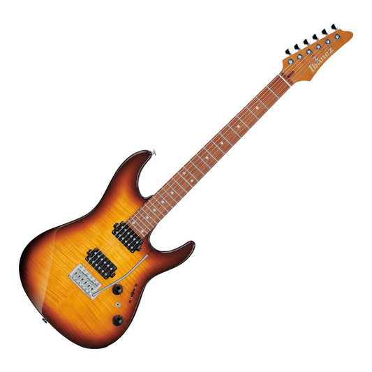 Ibanez AZ24S1 Electric Guitar with Roasted Maple Neck and Jatoba Fretboard, Violin Burst
