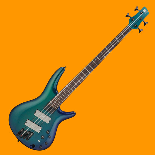 Ibanez Bass Workshop SRMS720 Multi-Scale 4-String Bass, Blue Chameleon [MINT - OPEN BOX]
