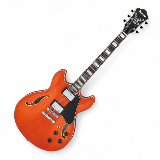 Ibanez AS73 Artcore Semi-hollow Electric Guitar, Transparent Tangerine Flat