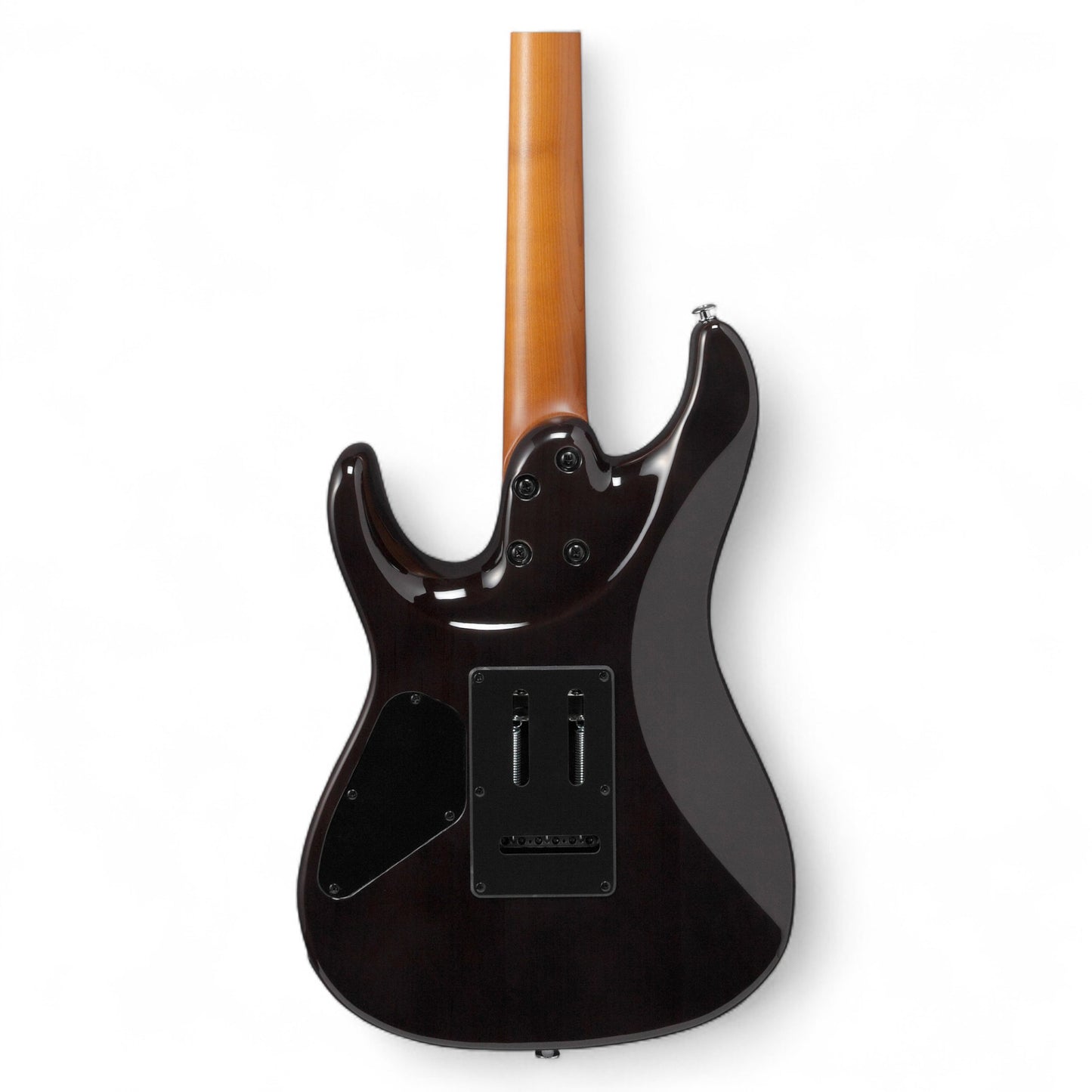 Ibanez AZ24S1F Electric Guitar with Roasted Maple Neck and Jatoba Fretboard, Transparent Black Burst