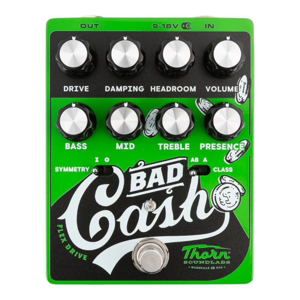 Thorn Soundlabs Bad Cash Flexible Drive Overdrive Guitar Pedal with Advanced Tonal Controls