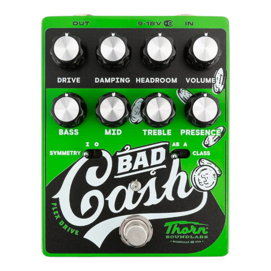 Thorn Soundlabs Bad Cash Flexible Drive Overdrive Guitar Pedal with Advanced Tonal Controls