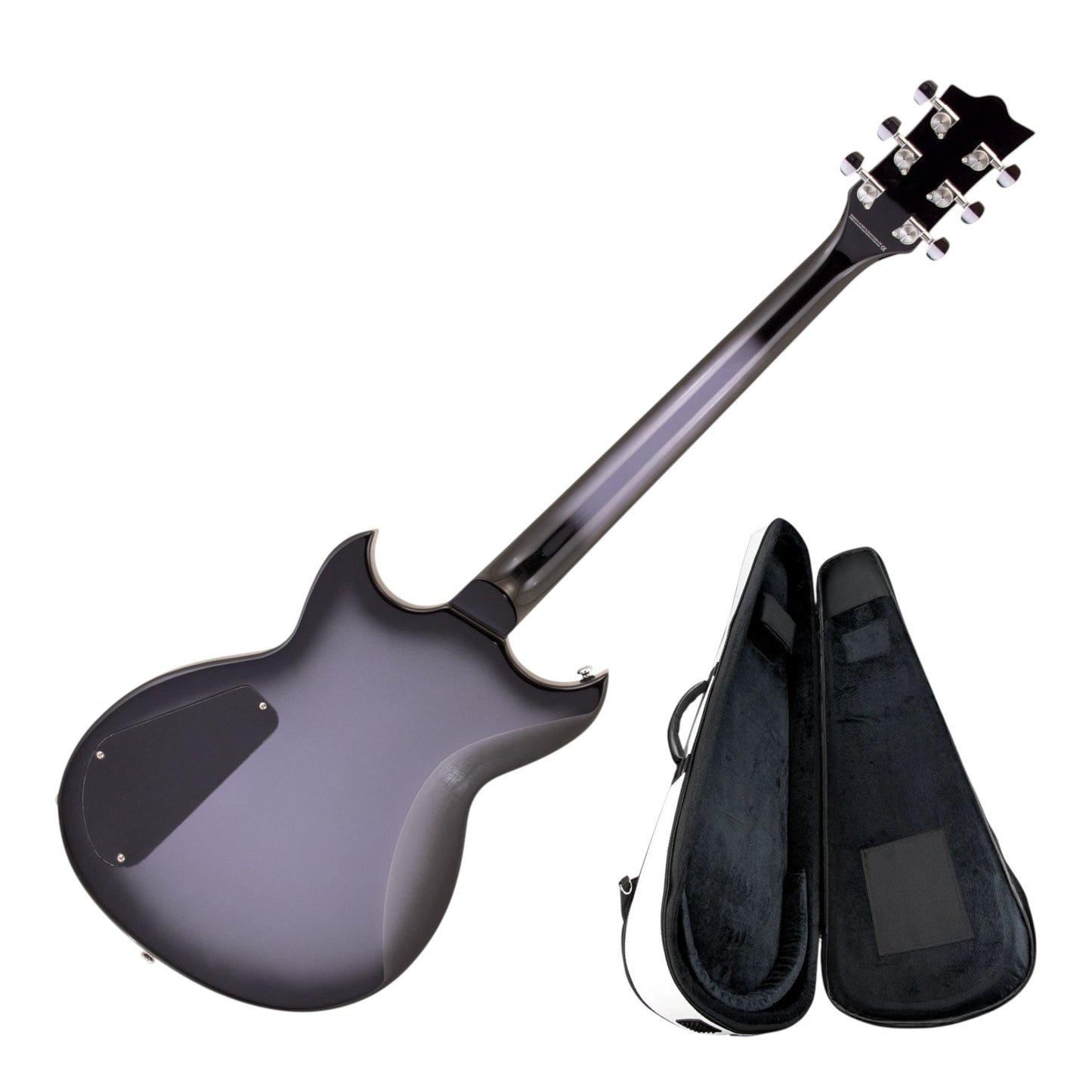 Reverend Sensei H90 Electric Guitar, Periwinkle Burst with Reverend Soft Case