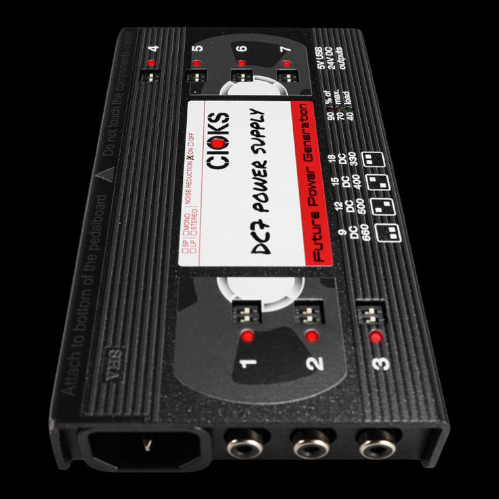 CIOKS DC7 7 Isolated DC Outlets Pedal Power Supply, VHS Tape (Retro Series)