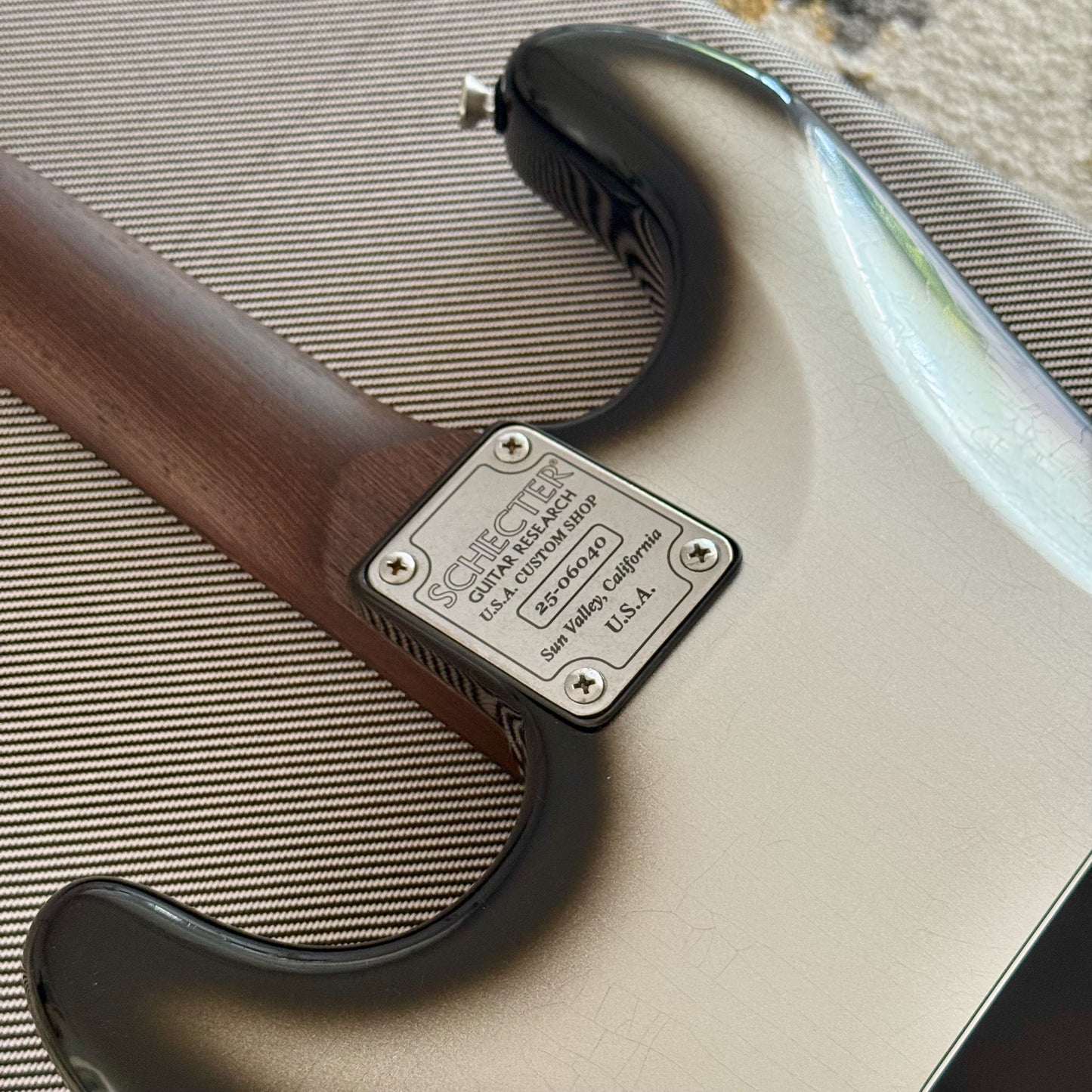 Schecter Custom Shop Nick Johnston USA Traditional HH, Atomic Mercury Aged Nitro with Tweed Case (7136)