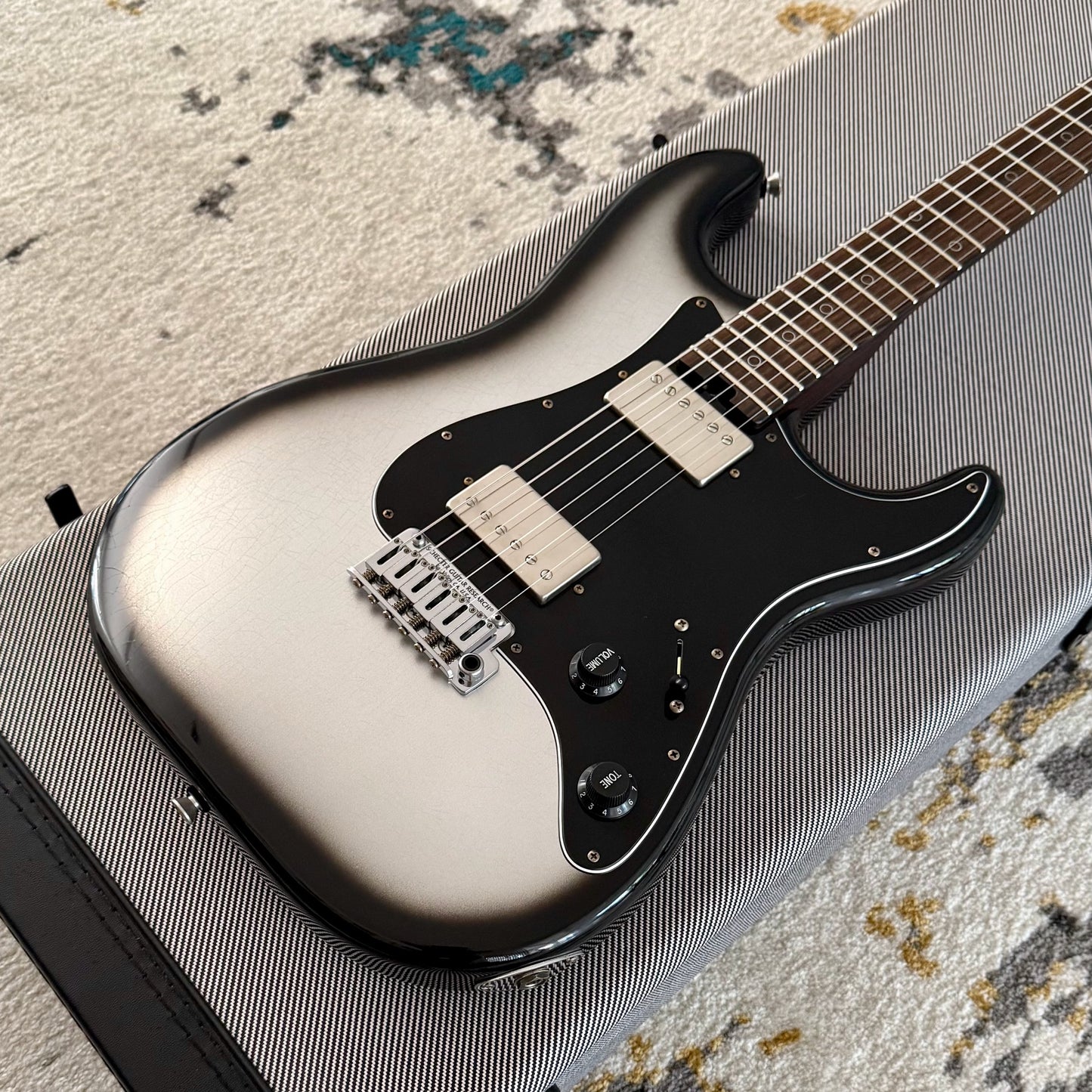 Schecter Custom Shop Nick Johnston USA Traditional HH, Atomic Mercury Aged Nitro with Tweed Case (7136)