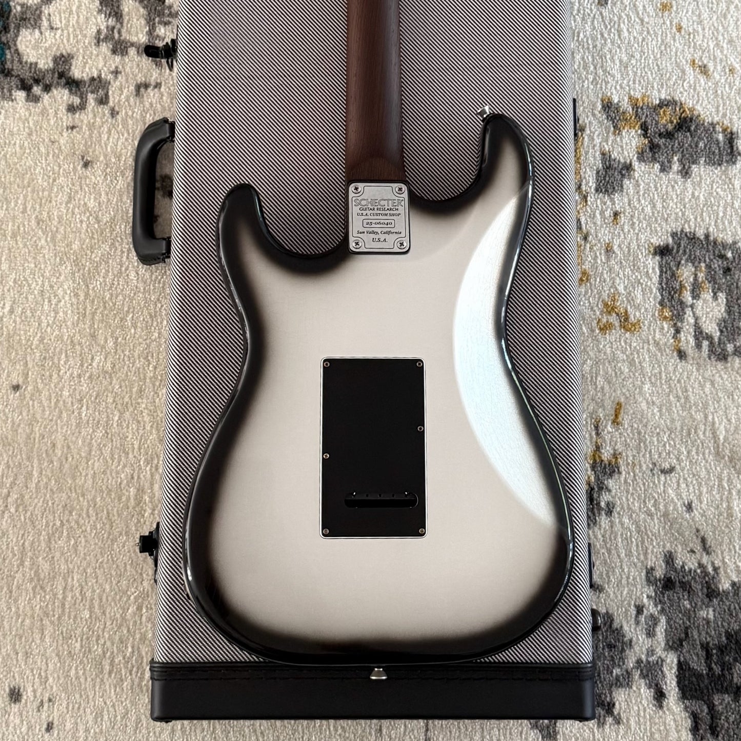 Schecter Custom Shop Nick Johnston USA Traditional HH, Atomic Mercury Aged Nitro with Tweed Case (7136)