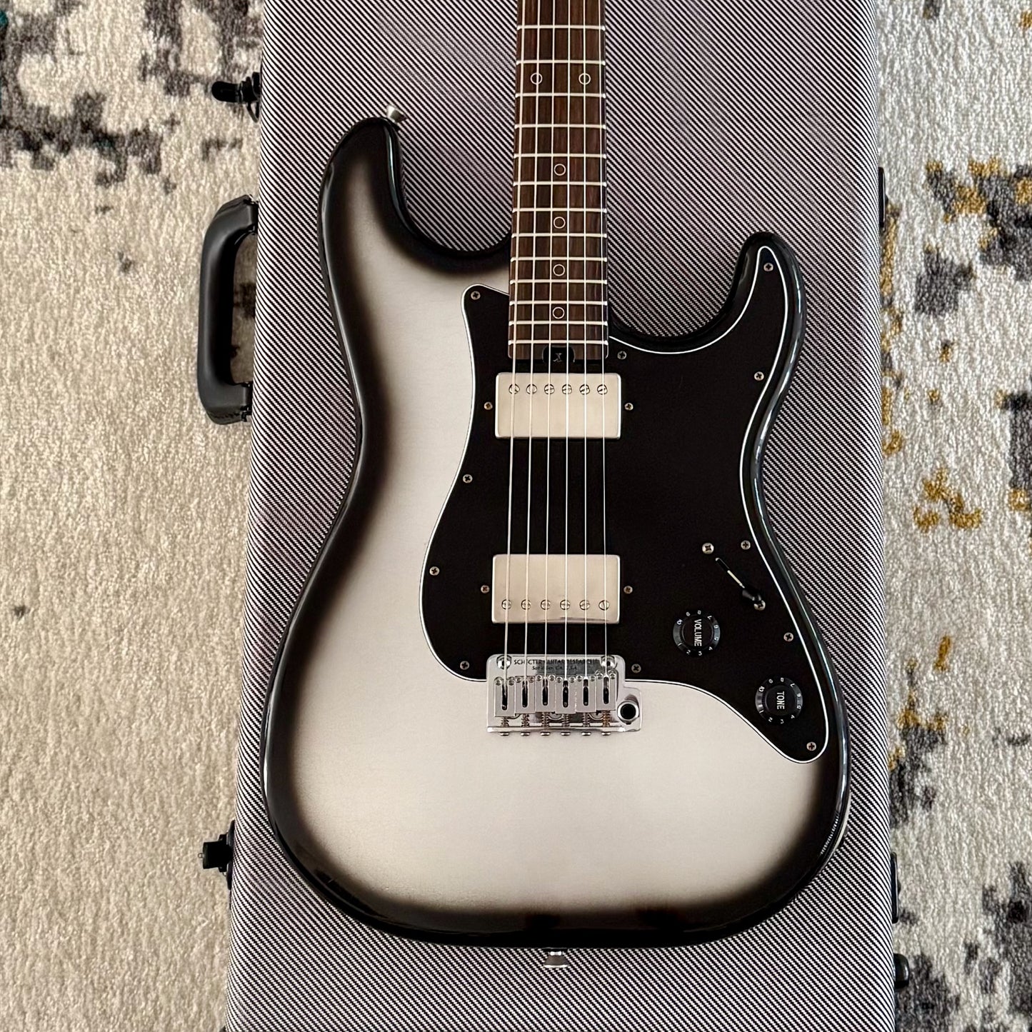 Schecter Custom Shop Nick Johnston USA Traditional HH, Atomic Mercury Aged Nitro with Tweed Case (7136)