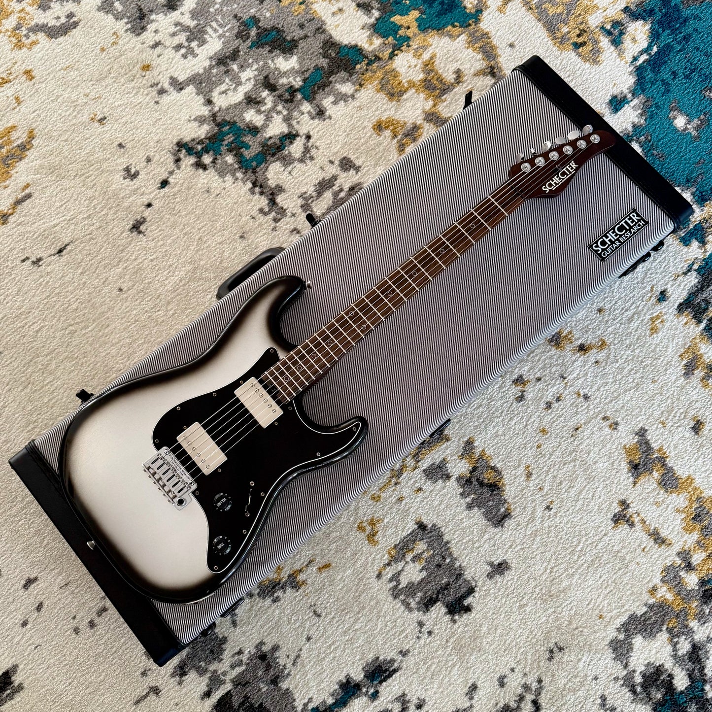 Schecter Custom Shop Nick Johnston USA Traditional HH, Atomic Mercury Aged Nitro with Tweed Case (7136)